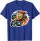 Funny Potato Tater Tot Riding Motorcycle Bike Biker Taters T-Shirt - T-Shirt | Royal