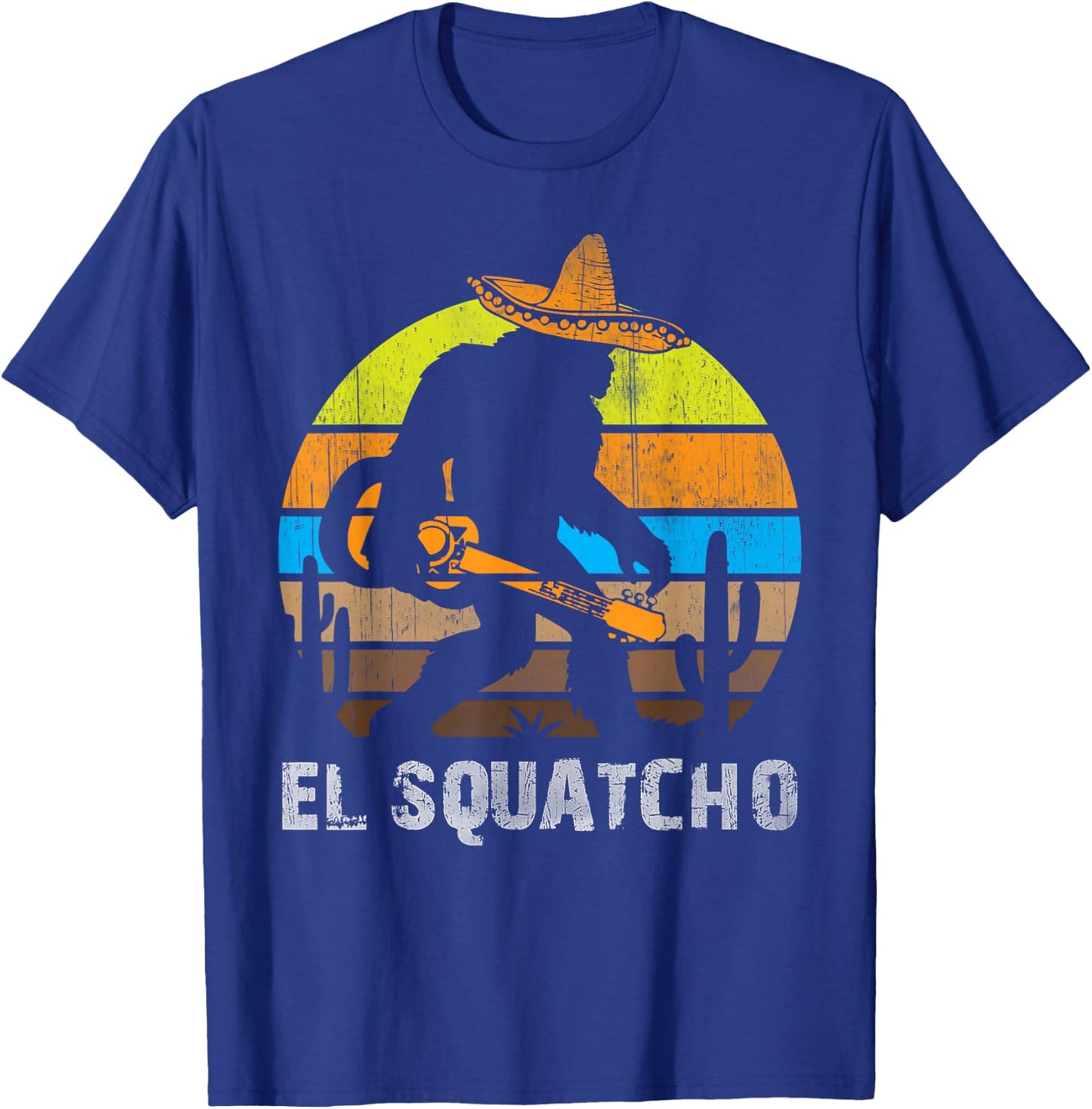 El Squatcho Shirt Bigfoot T Shirt Sasquatch T-Shirt - T-Shirt | Royal