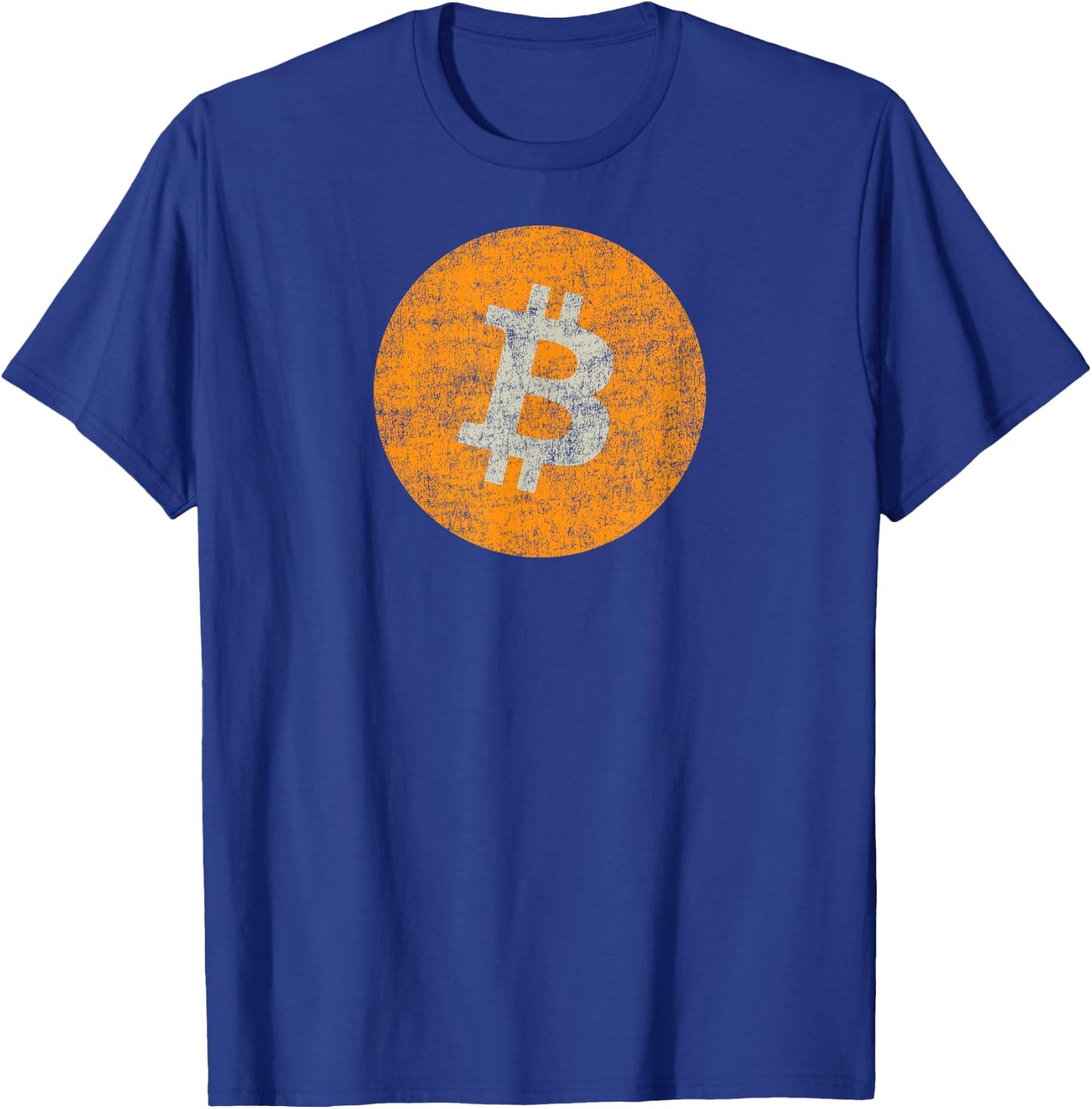 Bitcoin Shirt - Vintage Distressed Bitcoin Logo - Bitcoin T-Shirt - T-Shirt | Royal