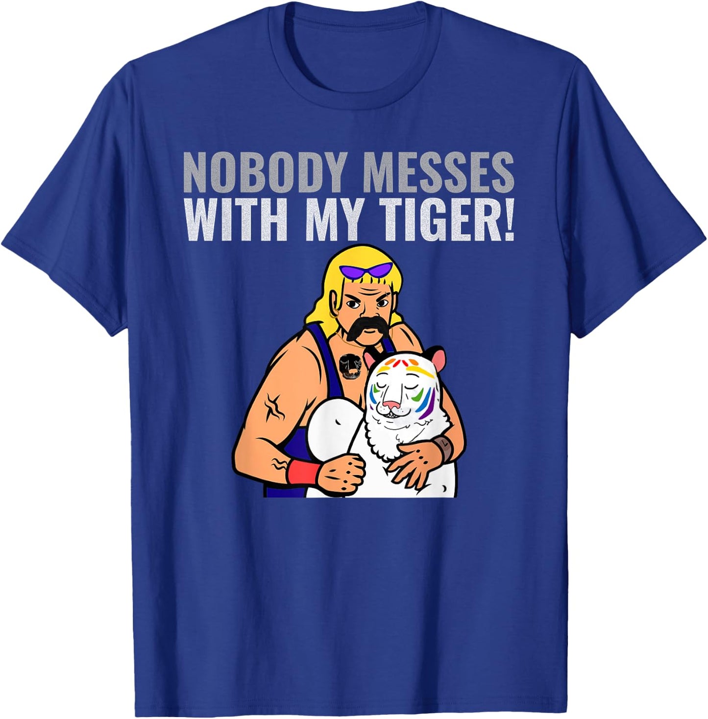 Funny Tiger with Dad Motif - King of the Jungle - Exotic T-Shirt - T-Shirt | Royal