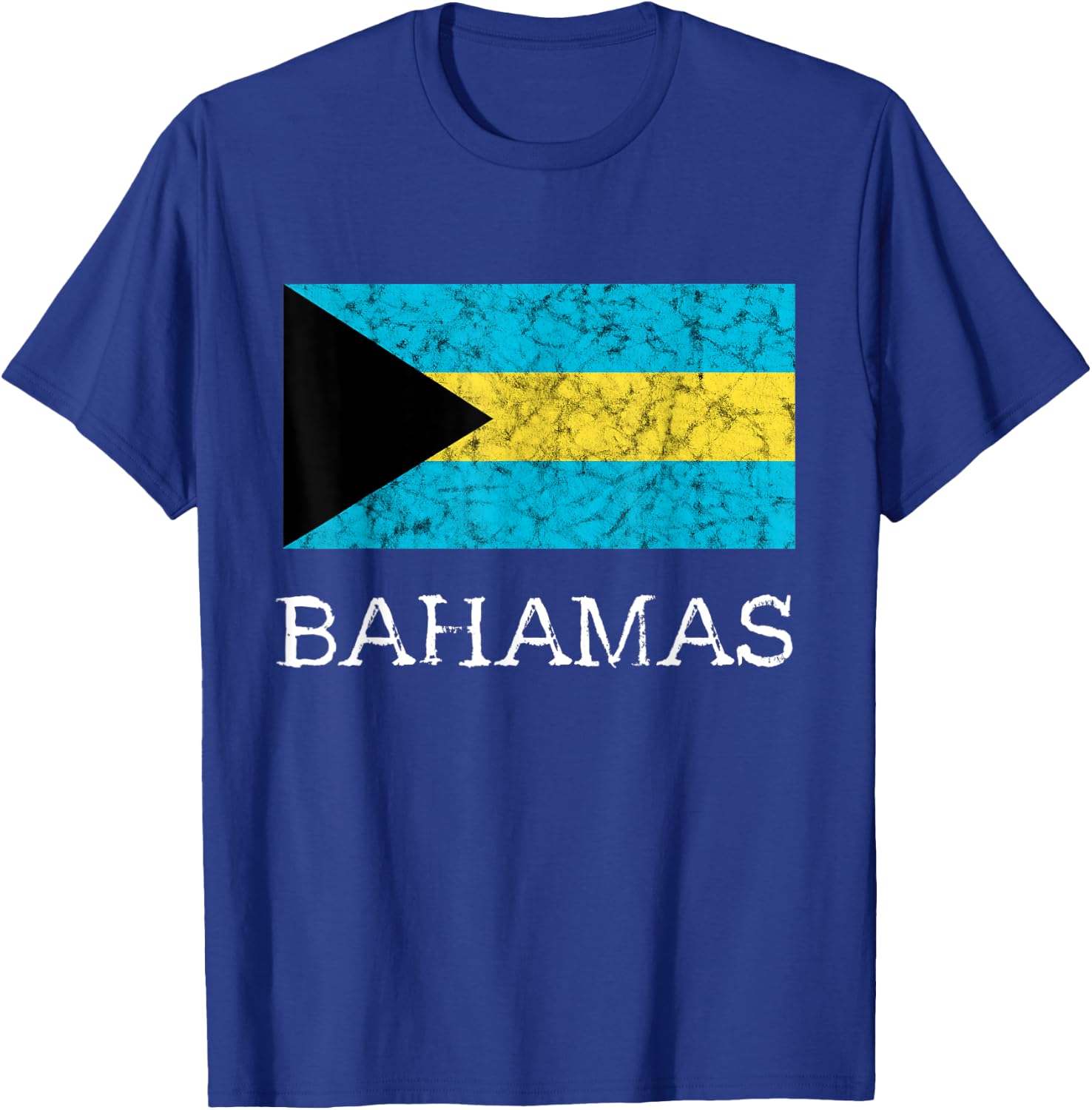 Bahamas Flag Bahamian Island Tourist Souvenir Bahamian Flag T-Shirt - T-Shirt | Royal