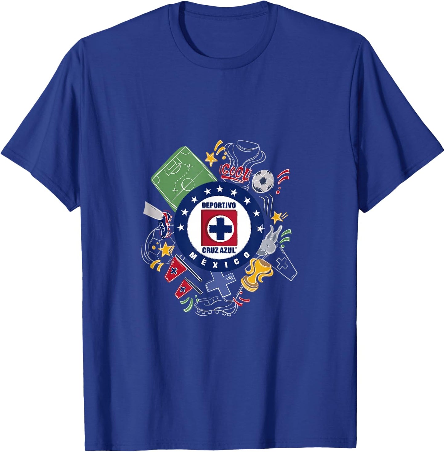 Cruz Azul - Score Big with Our Exclusive Collection T-Shirt - T-Shirt | Royal