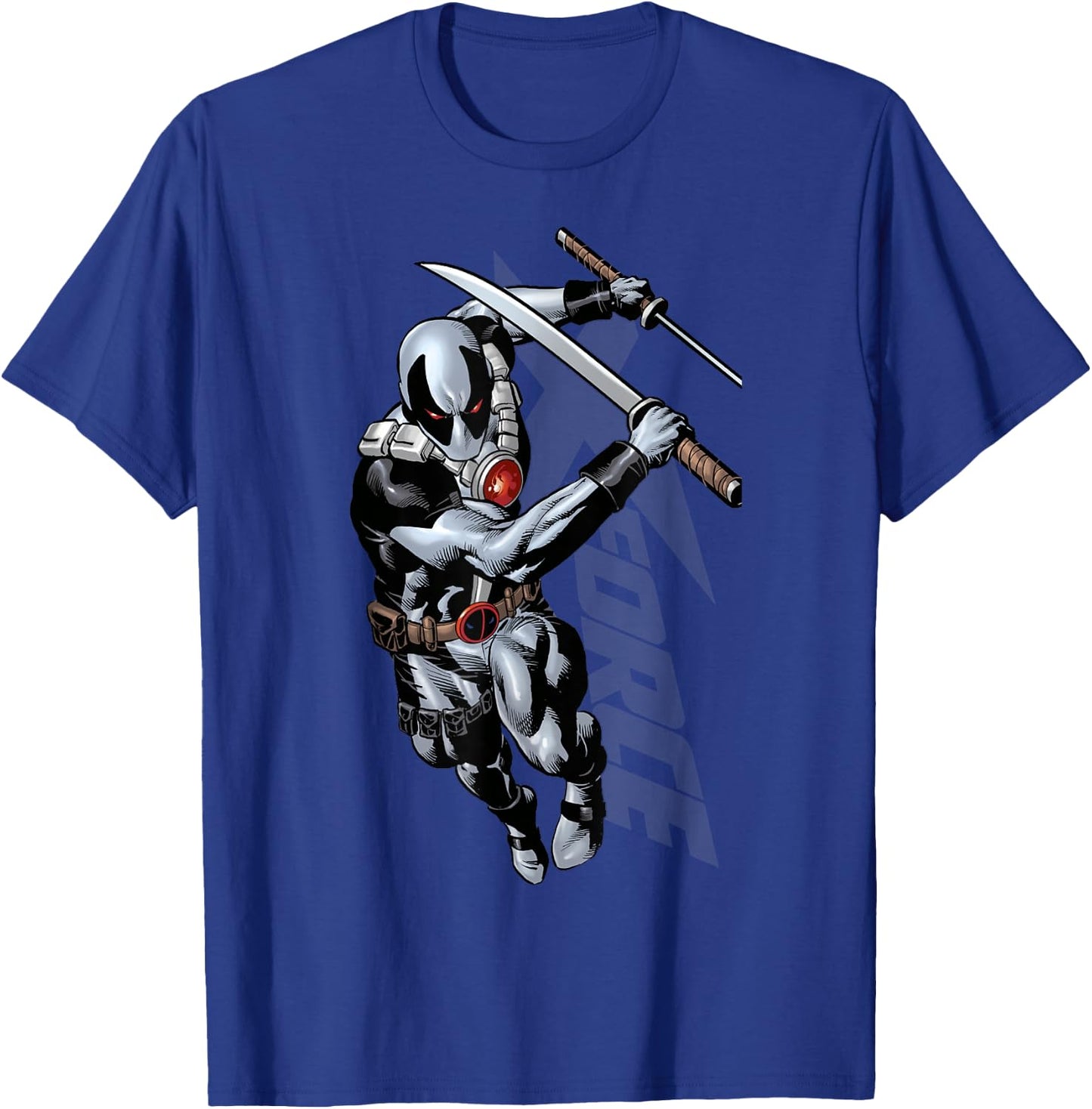Marvel X-Force Deadpool Action Shot T-Shirt - T-Shirt | Royal