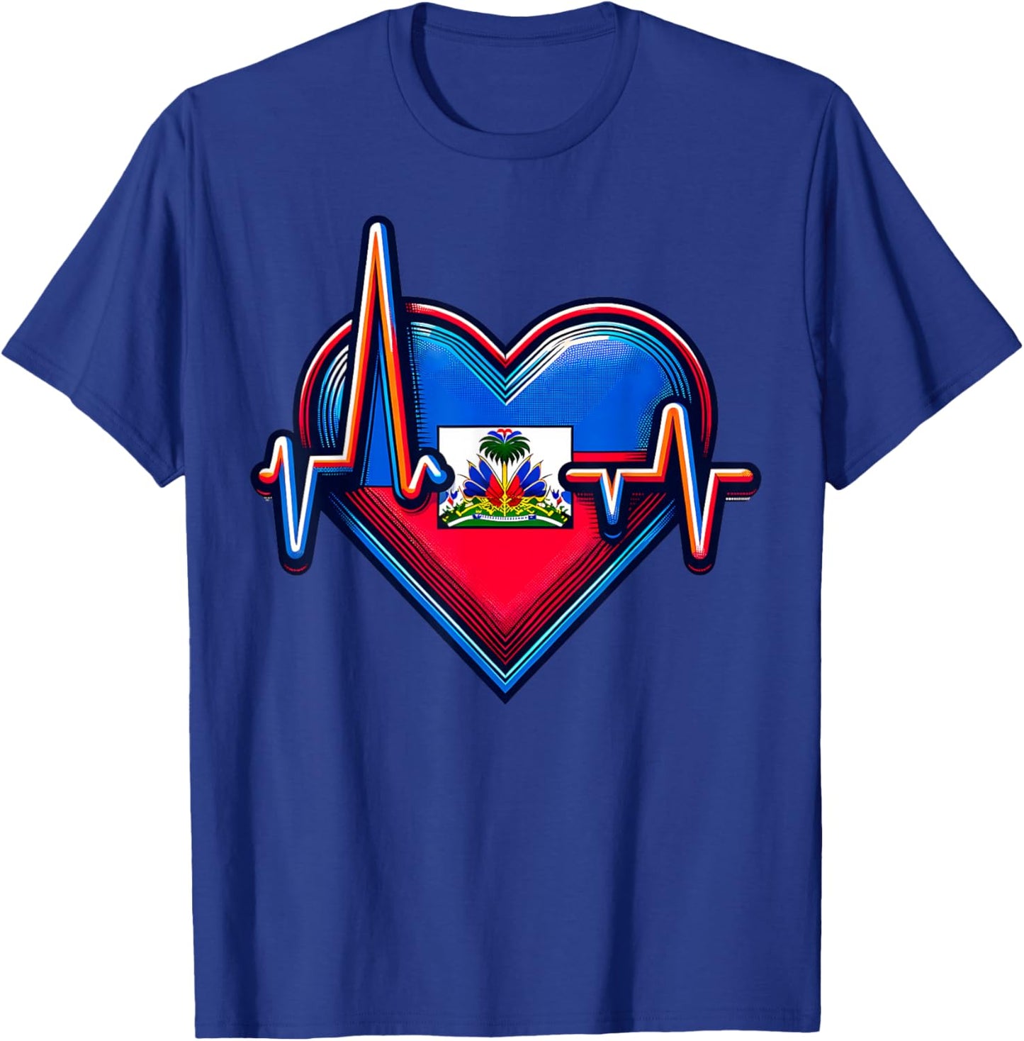 Haitian Flag Day Love Haiti Haitian Haitian Roots Haiti Flag T-Shirt - T-Shirt | Royal