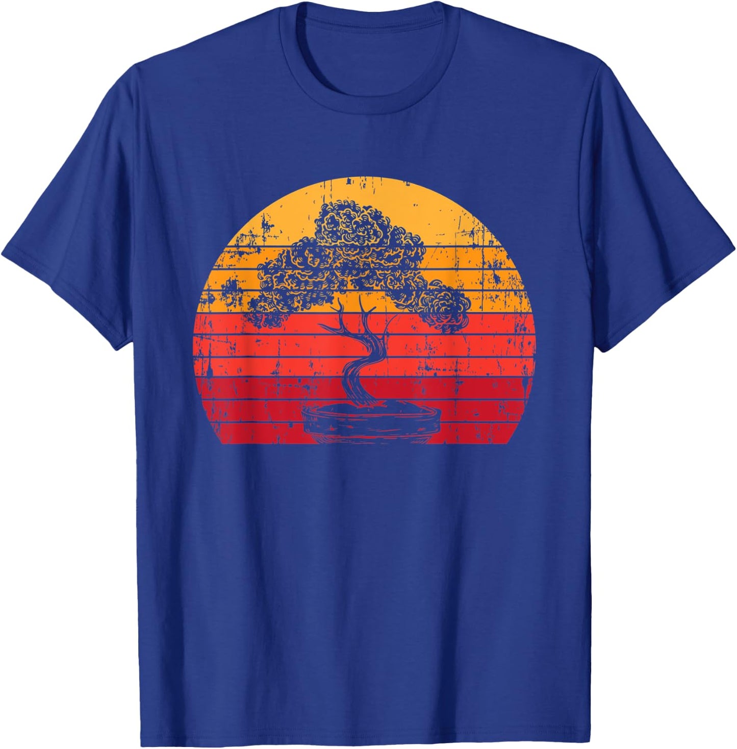 Bonsai Tree Whisperer Japanese Gardener Minimalist Sun Gift T-Shirt - T-Shirt | Royal