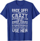 Vintage I Have A Crazy Mother In Law Funny Family Son In Law T-Shirt - T-Shirt | Royal
