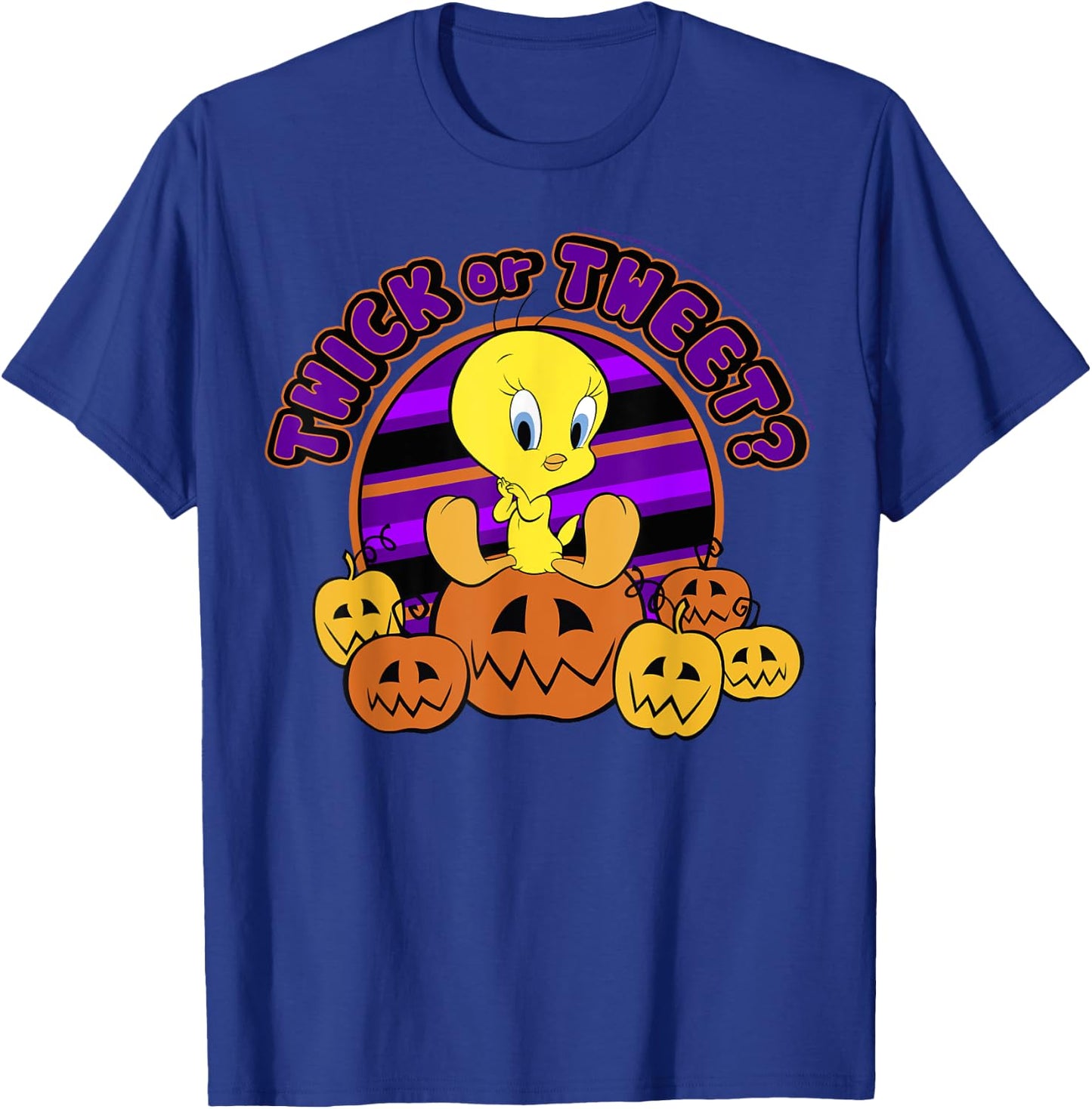 Looney Tunes Halloween Tweety Bird Twick Or Tweet T-Shirt - T-Shirt | Royal