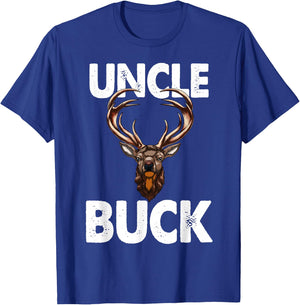 Best Uncle Buck Ever Funny Men Hunting Deer Buck T-Shirt - T-Shirt | Royal