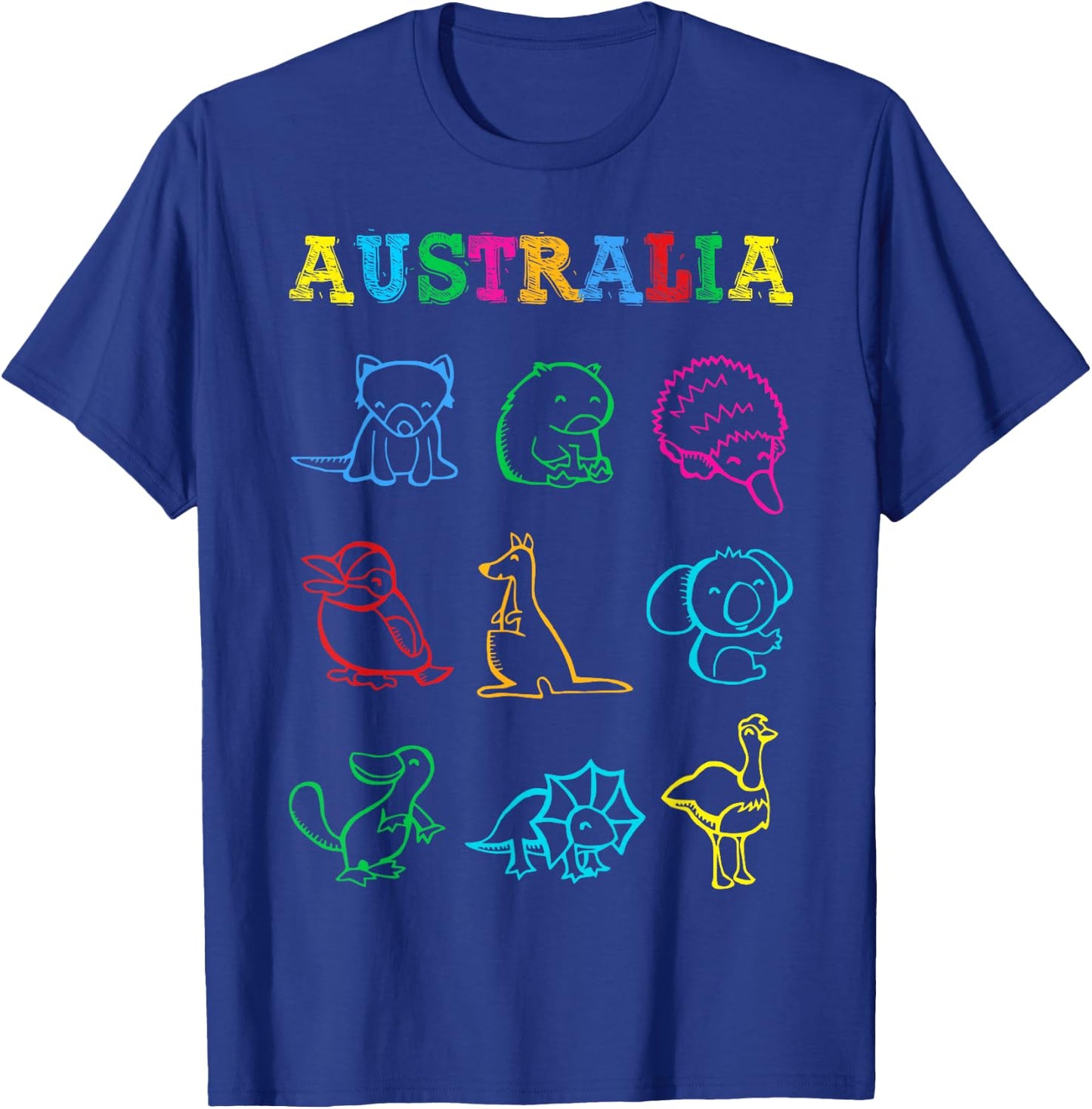 Australia Day Toddler Shirt Funny Animals Australian T-Shirt - T-Shirt | Royal