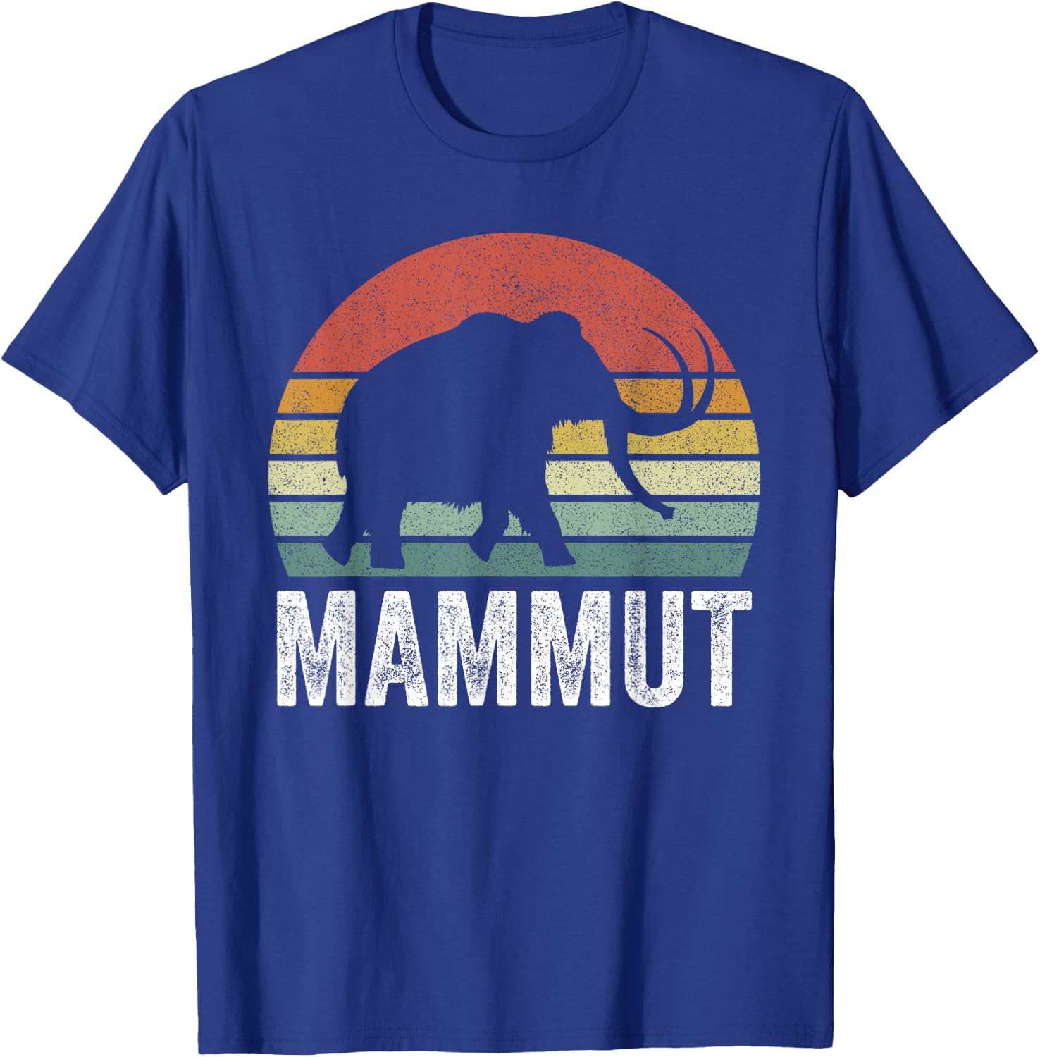 Vintage Retro Sunset Mammut T-Shirt - T-Shirt | Royal