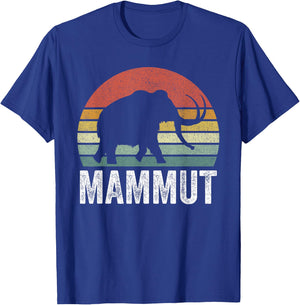 Vintage Retro Sunset Mammut T-Shirt - T-Shirt | Royal