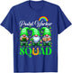 Postal Worker Squad St. Patrick's Day Three Cute Gnomes T-Shirt - T-Shirt | Royal