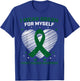 Heart I Wear Green For Myself Kidney Disease Awareness T-Shirt - T-Shirt | Royal