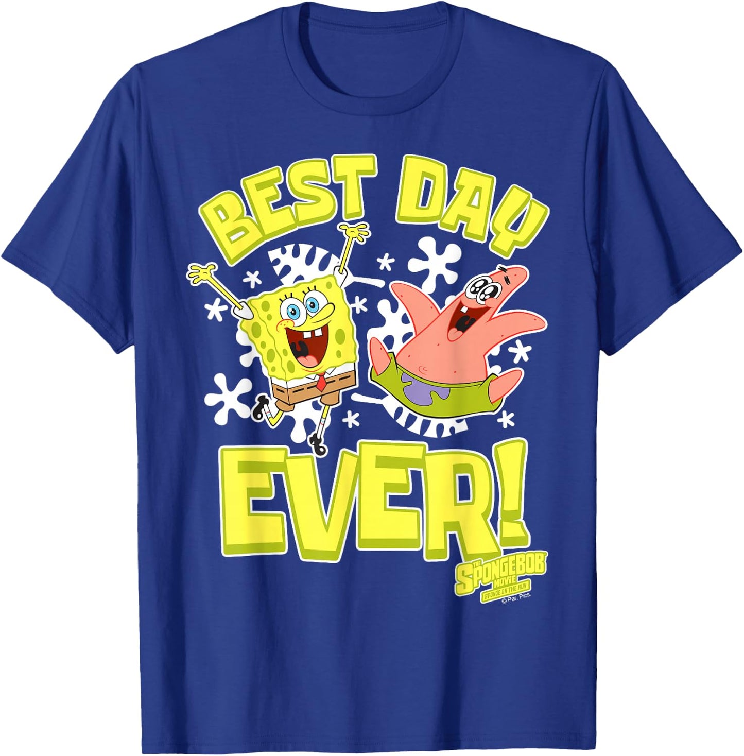 Sponge On The Run Patrick & Spongebob Best Day Ever T-Shirt - T-Shirt | Royal