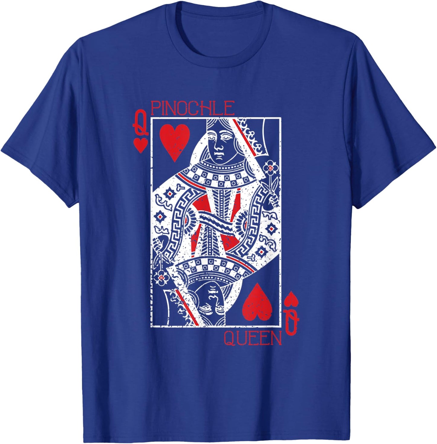 Pinochle queen card - pinochle gift T-Shirt - T-Shirt | Royal