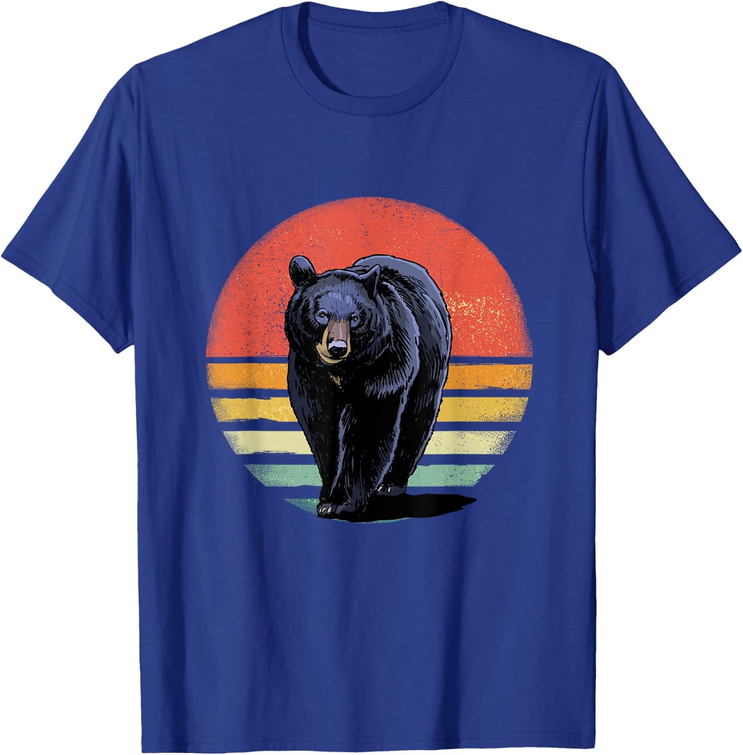 Retro Vintage Black Bear T-Shirt - T-Shirt | Royal