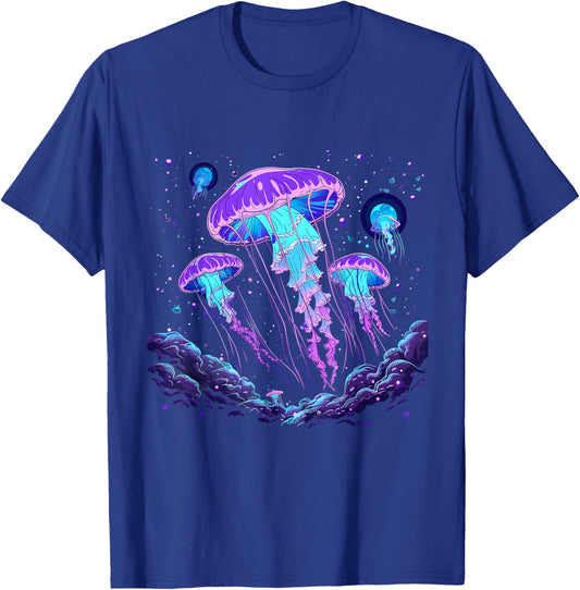 Jellyfish Sea Ocean Jellyfish Marine Mammal Ocean Sea Animal T-Shirt - T-Shirt | Royal