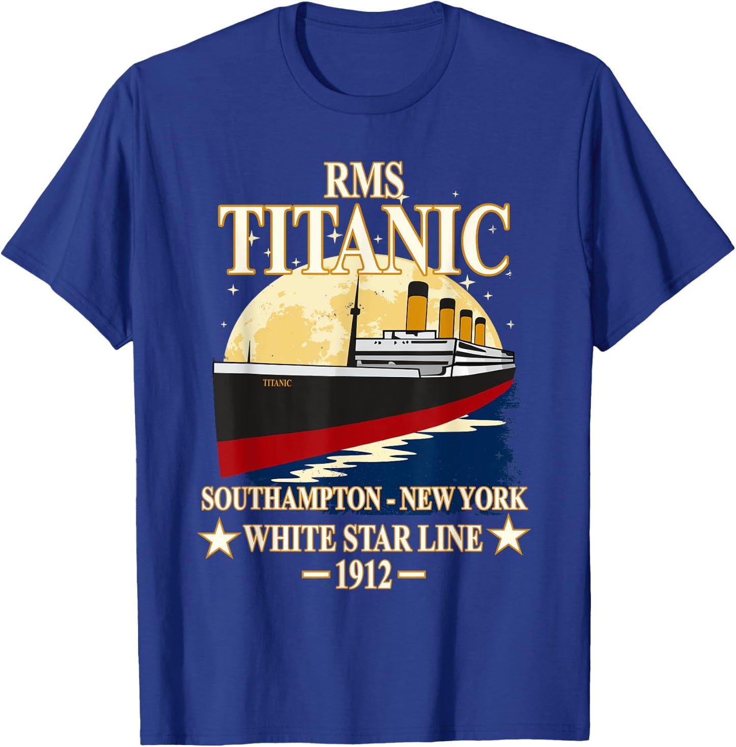 RMS TITANIC White Star Line Cruise Ship 1912 Boys Girls Kids T-Shirt - T-Shirt | Royal