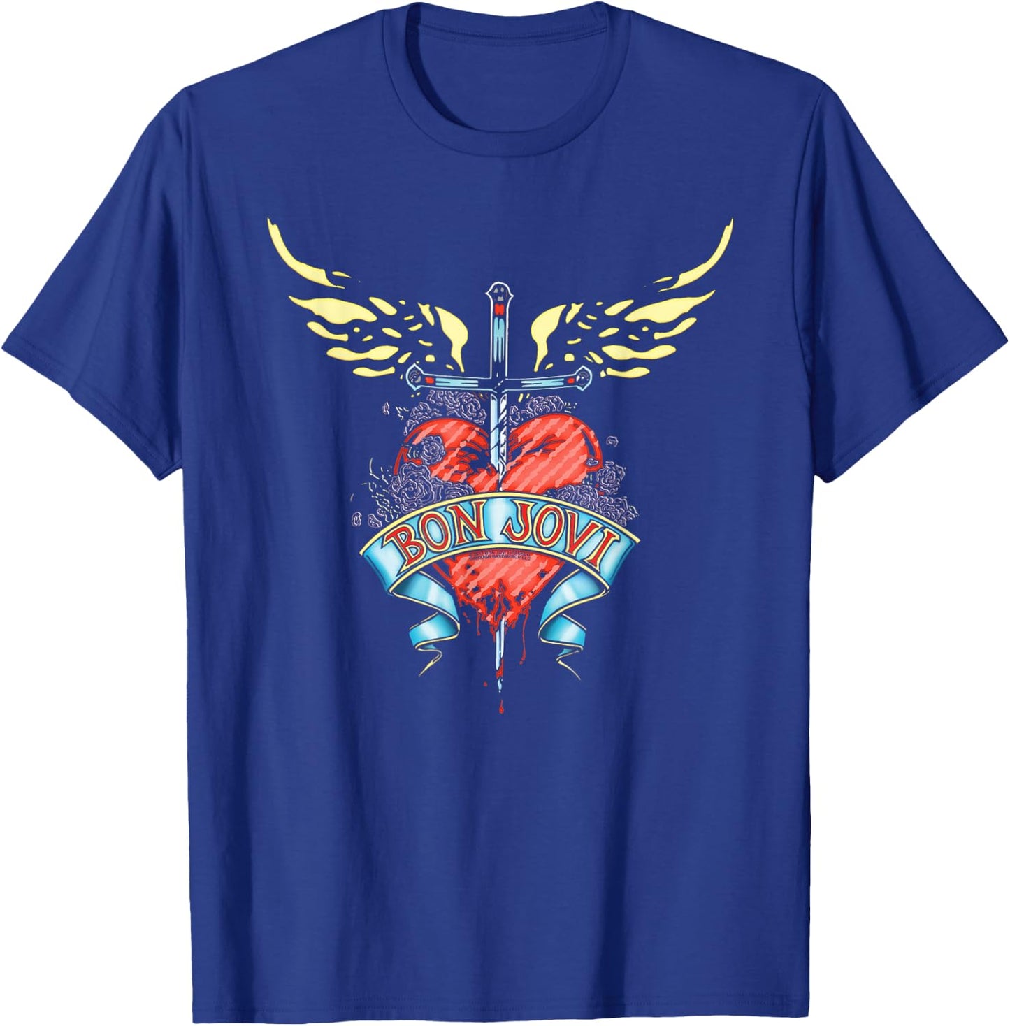 Bon Jovi Daggered T-Shirt - T-Shirt | Royal