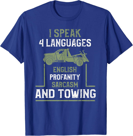 Tow Truck Giftz & More Tow Truck Driver Funny - Black, Small T-Shirt - T-Shirt | Royal