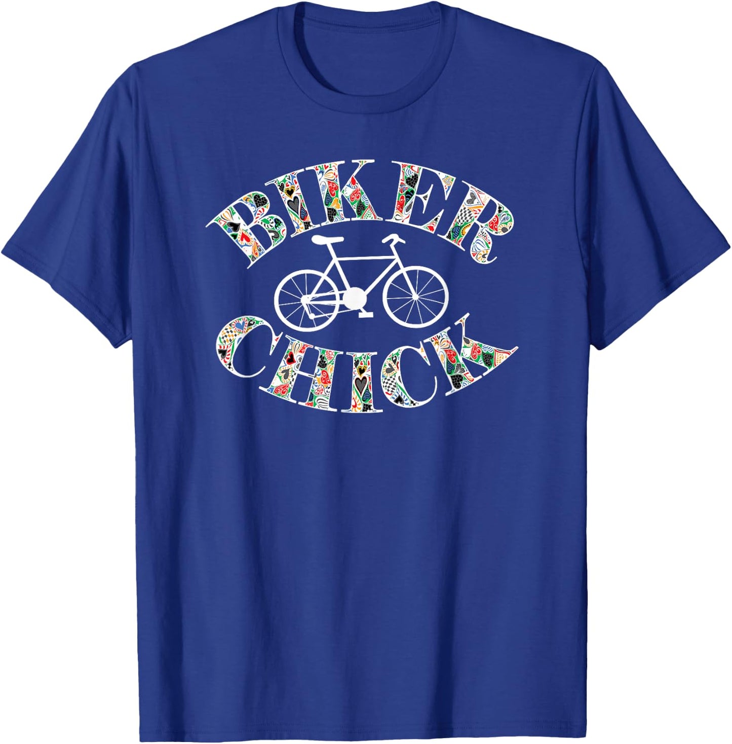 Biker Chick Bike T-Shirt - T-Shirt | Royal