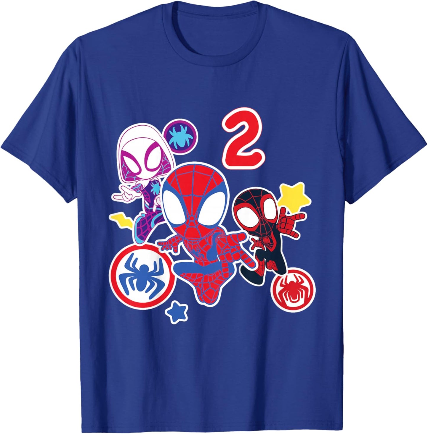 Marvel Spidey and His Amazing Friends 2 Year Old Birthday T-Shirt - T-Shirt | Royal