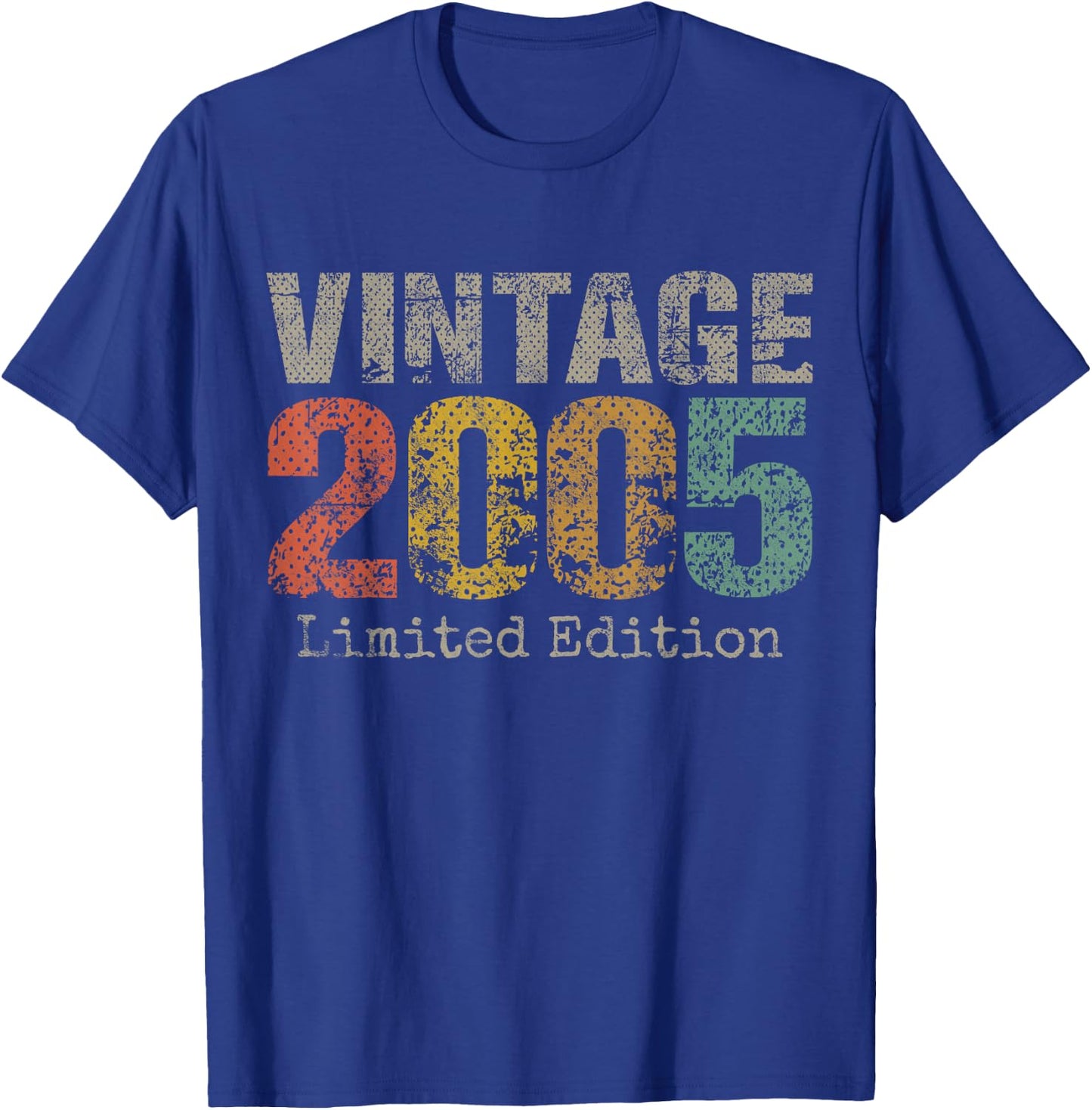 Vintage 2005 20th Birthday Gifts 20 Year Old T-Shirt - T-Shirt | Royal