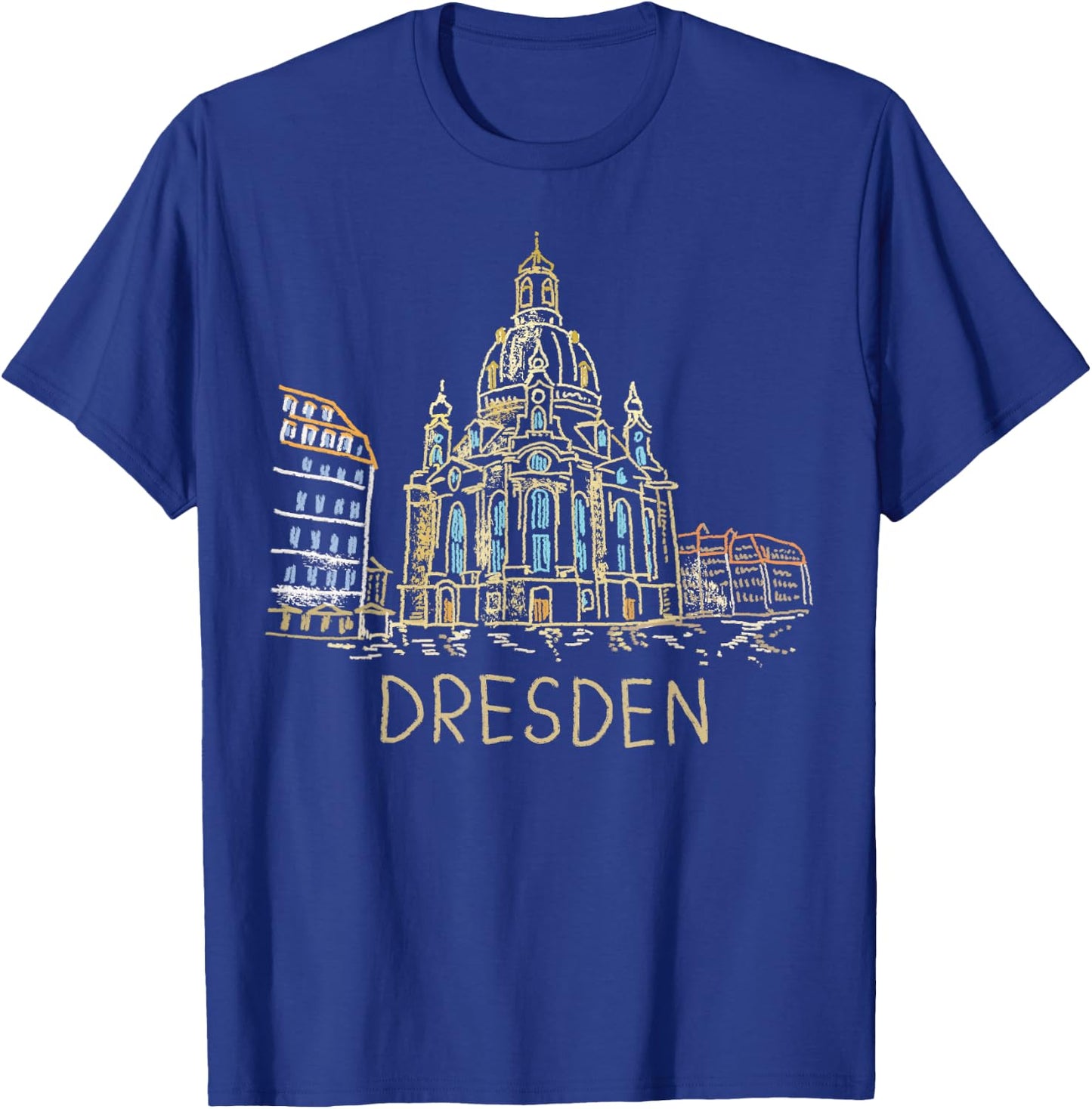 Dresden Germany Art Gift Men Women T-Shirt - T-Shirt | Royal