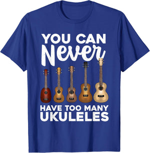 Funny Ukulele Art Women Small Guitar Ukulele Players T-Shirt - T-Shirt | Royal