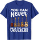 Funny Ukulele Art Women Small Guitar Ukulele Players T-Shirt - T-Shirt | Royal