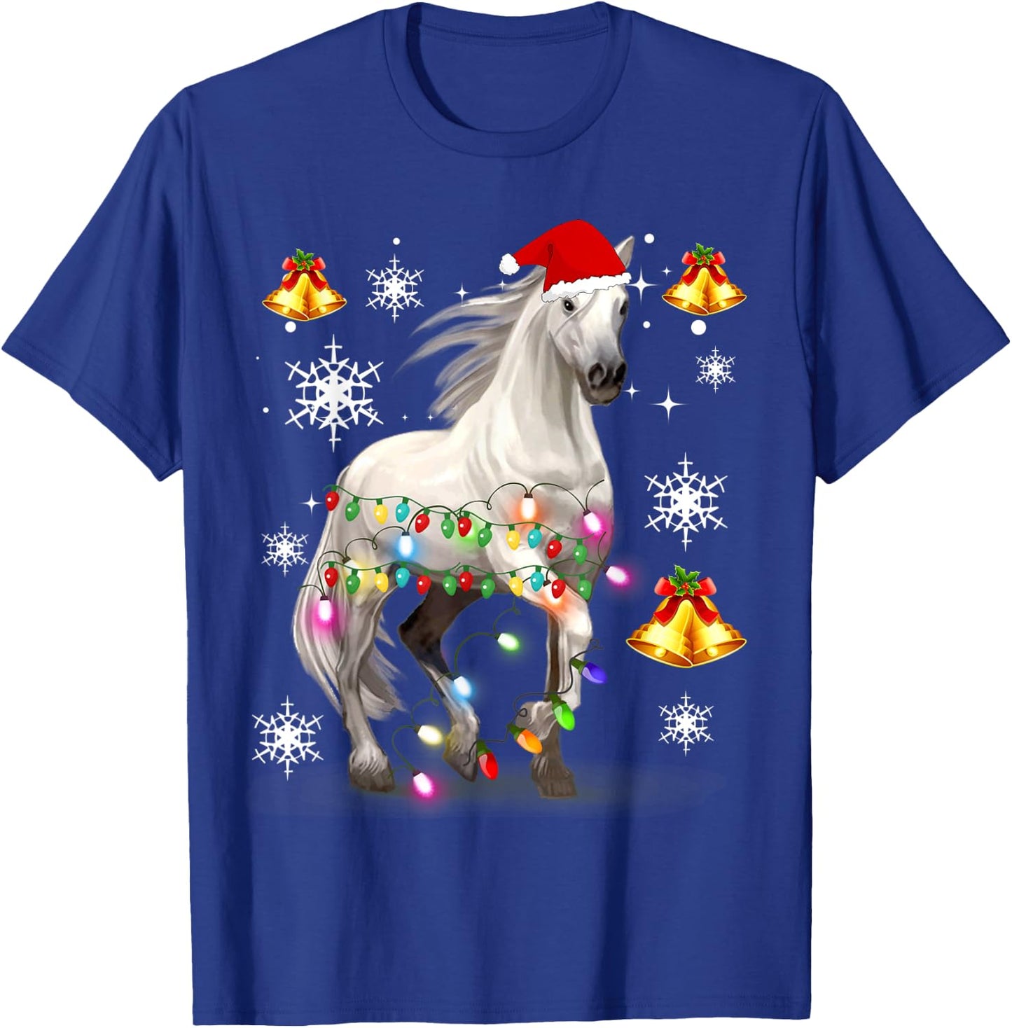 Christmas Lights Horse T-Shirt - T-Shirt | Royal
