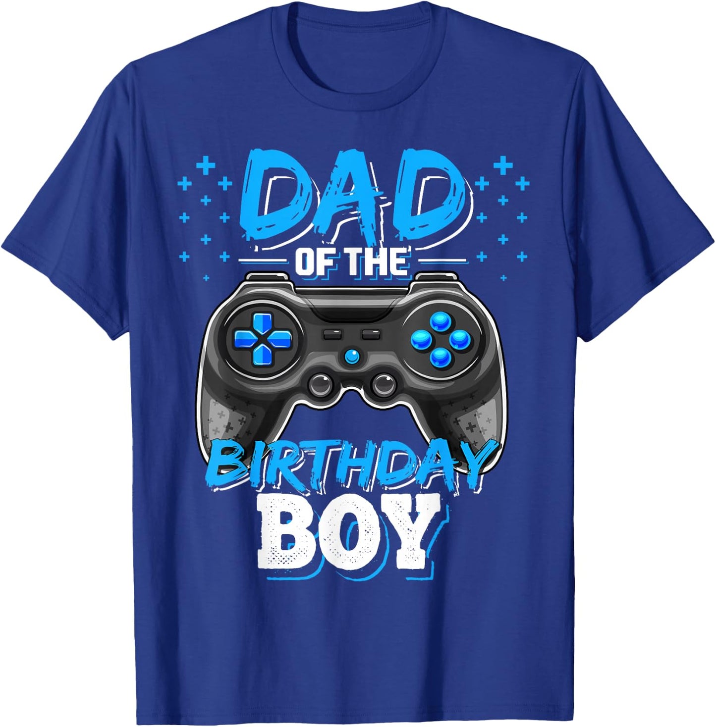 Dad of the Birthday Boy Matching Video Gamer Birthday Party T-Shirt - T-Shirt | Royal