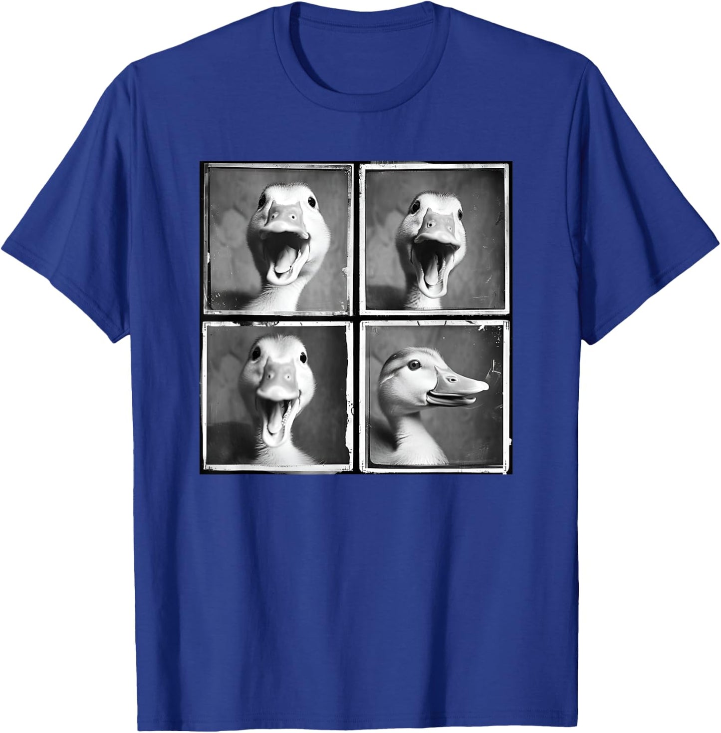 Happy Duck Face Quirky Farm Duckling Funny Duck Lover T-Shirt - T-Shirt | Royal