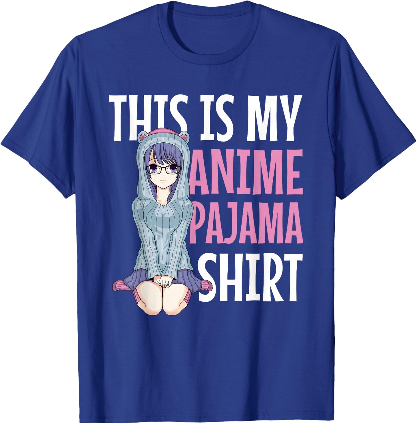 This is My Anime Pajama Shirt - Pajamas for Teen Girls Gift T-Shirt - T-Shirt | Royal