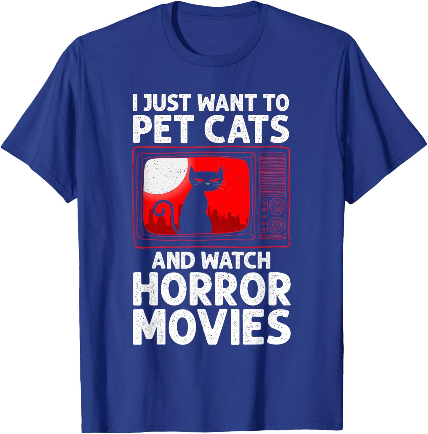 Cute Horror Movie Design Women Horror Movie Lover T-Shirt - T-Shirt | Royal