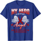 My Hero Is Now My Angel Brain Aneurysm Intracranial Gift T-Shirt - T-Shirt | Royal