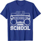 Boom box Old School Rap Design Apparel T-Shirt - T-Shirt | Royal