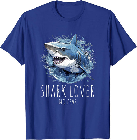 Great White Shark Lover's T-Shirt - T-Shirt | Royal