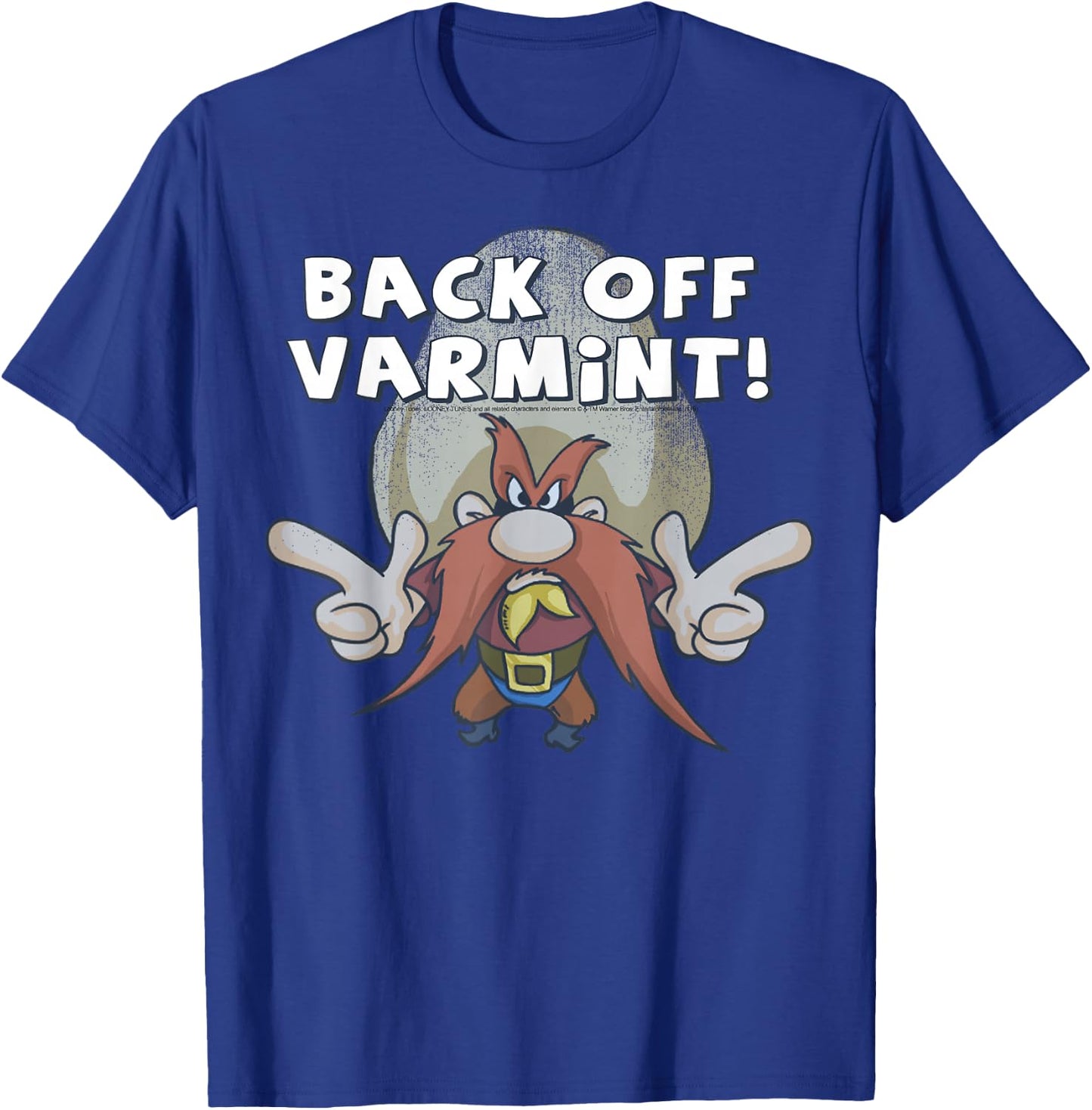 Looney Tunes Yosemite Sam Back Off Varmint T-Shirt - T-Shirt | Royal