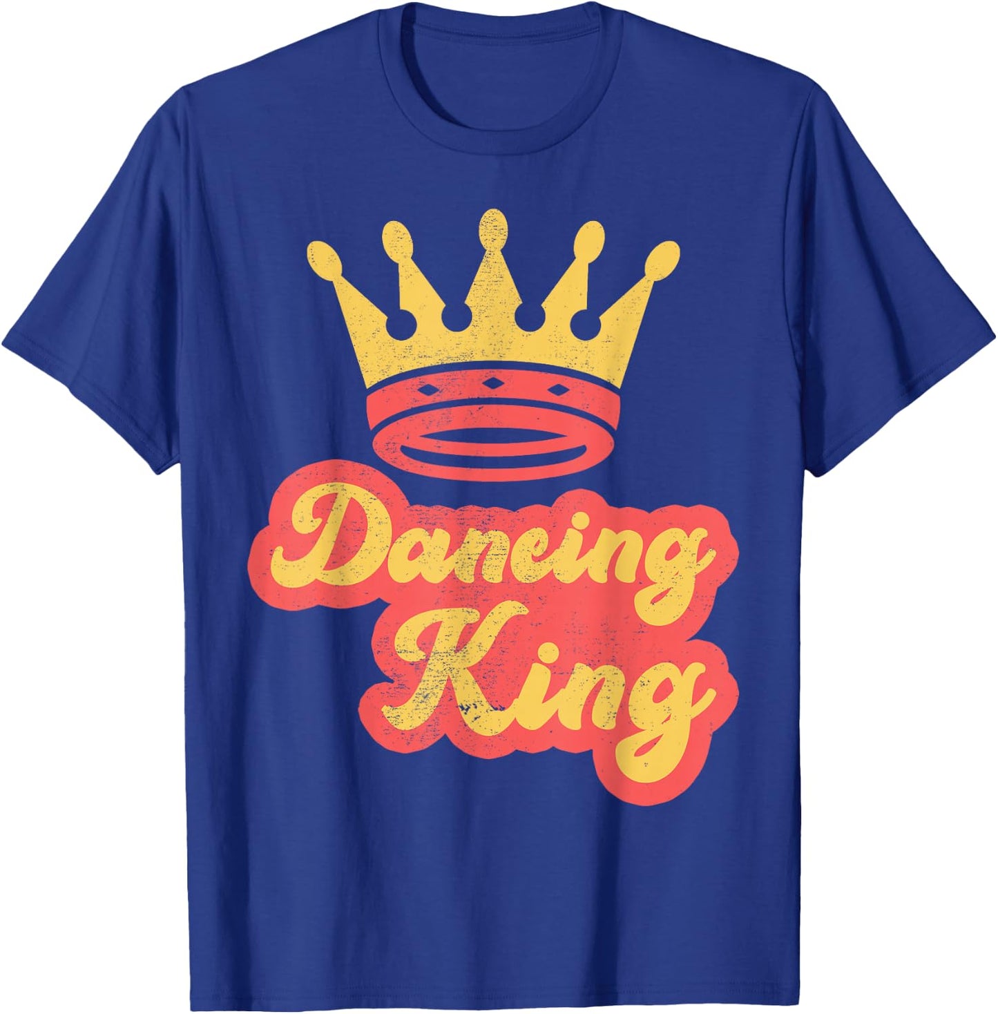 Dancing King Vintage Retro 70s Dancing T-Shirt - T-Shirt | Royal