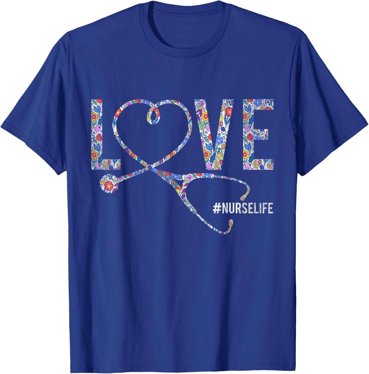 Love Nurse Life Nurse T-Shirt - T-Shirt | Royal