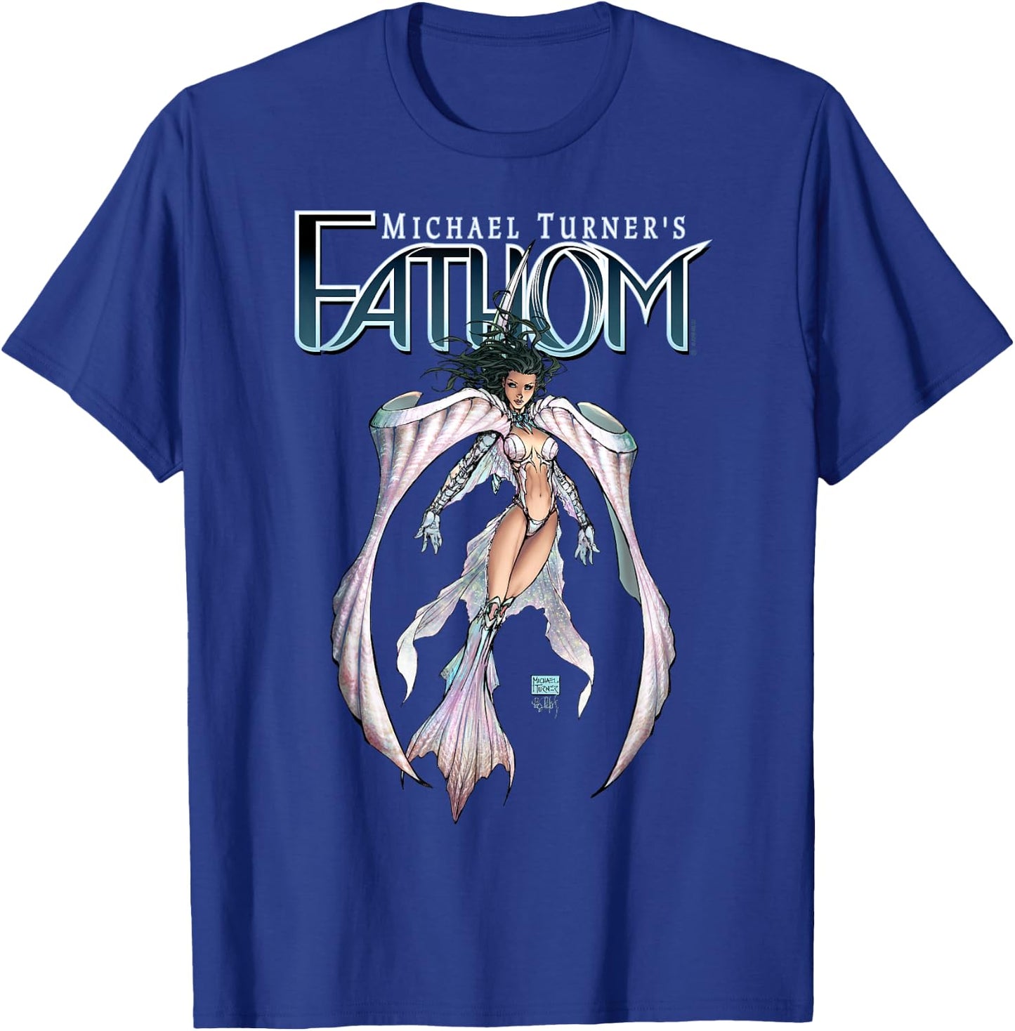 Michael Turner's "Fathom" White Armor T-Shirt - T-Shirt | Royal
