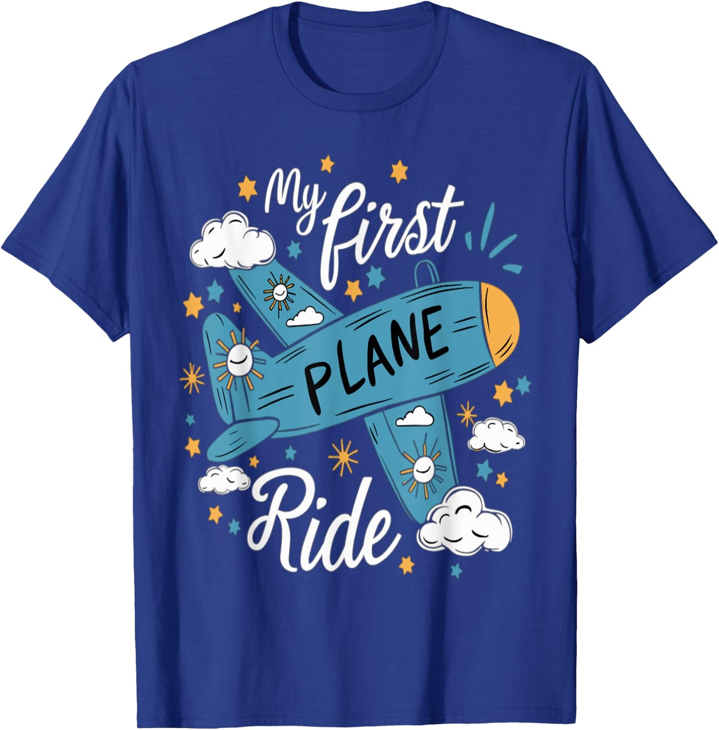 My First Plane Ride T-Shirt - T-Shirt | Royal