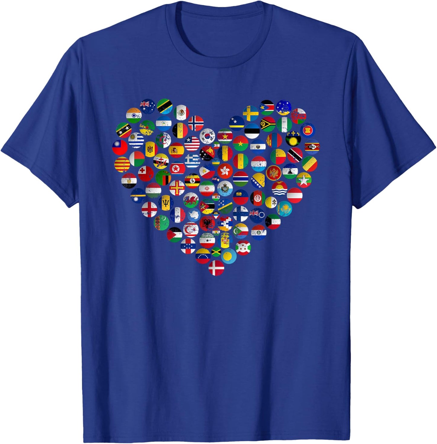 World Flags Earth Day T-Shirt - T-Shirt | Royal