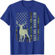 Best Buckin' Dad Camouflage American Flag Deer Hunting T-Shirt - T-Shirt | Royal