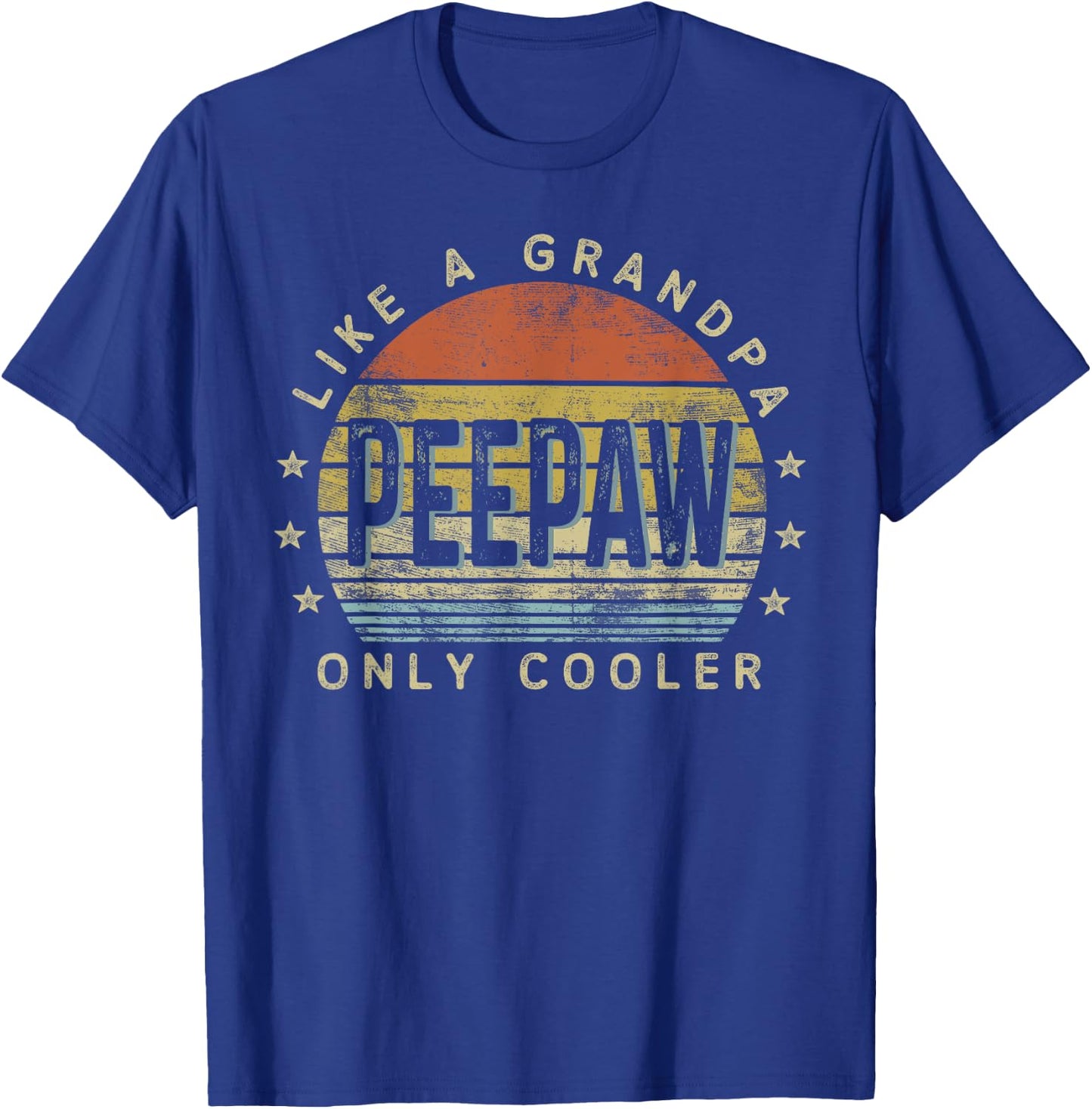 PeePaw Like a Grandpa Only Cooler PeePaw Gifts Vintage Style T-Shirt - T-Shirt | Royal