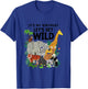 Kids It's My Birthday Let's Get Wild Zoo Animals Safari Party T-Shirt - T-Shirt | Royal