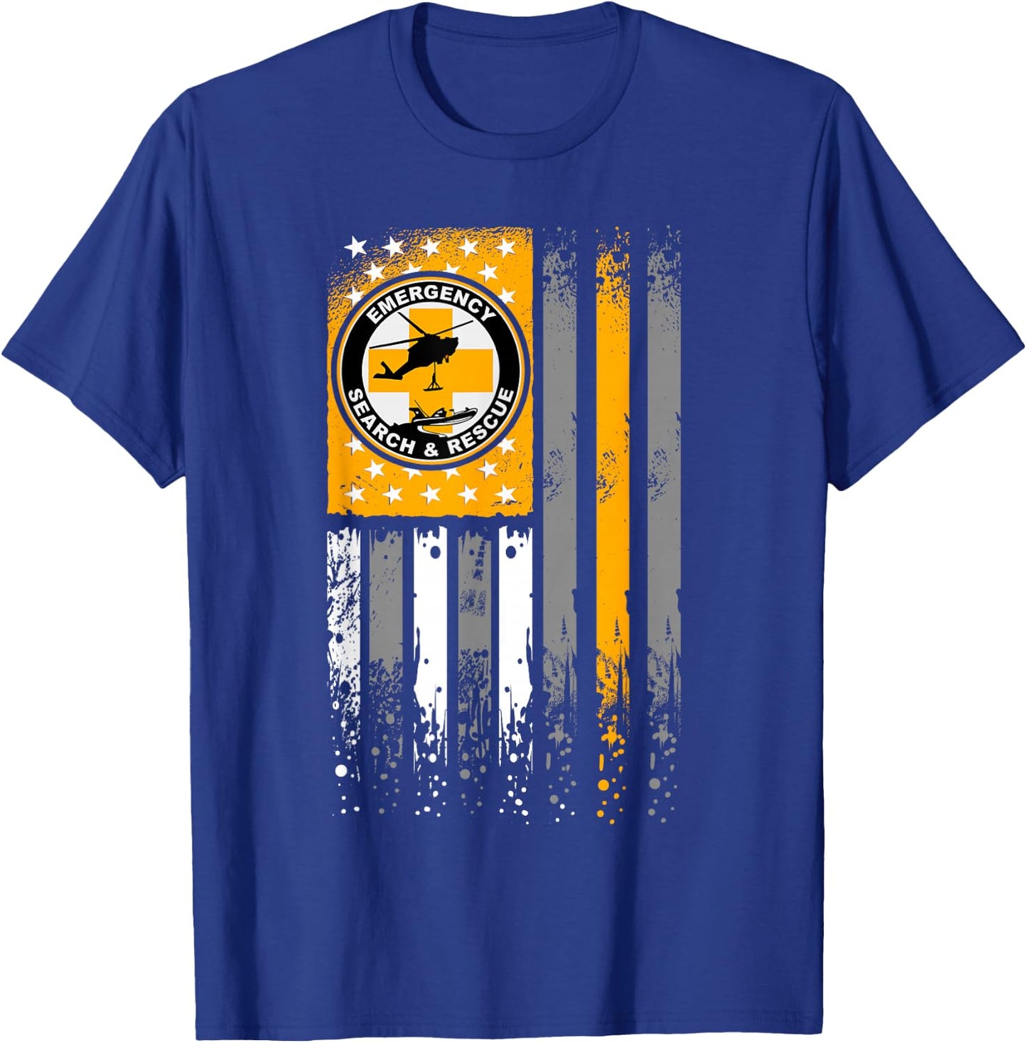 Search and Rescue - Thin Orange Line SAR Emergency Team T-Shirt - T-Shirt | Royal