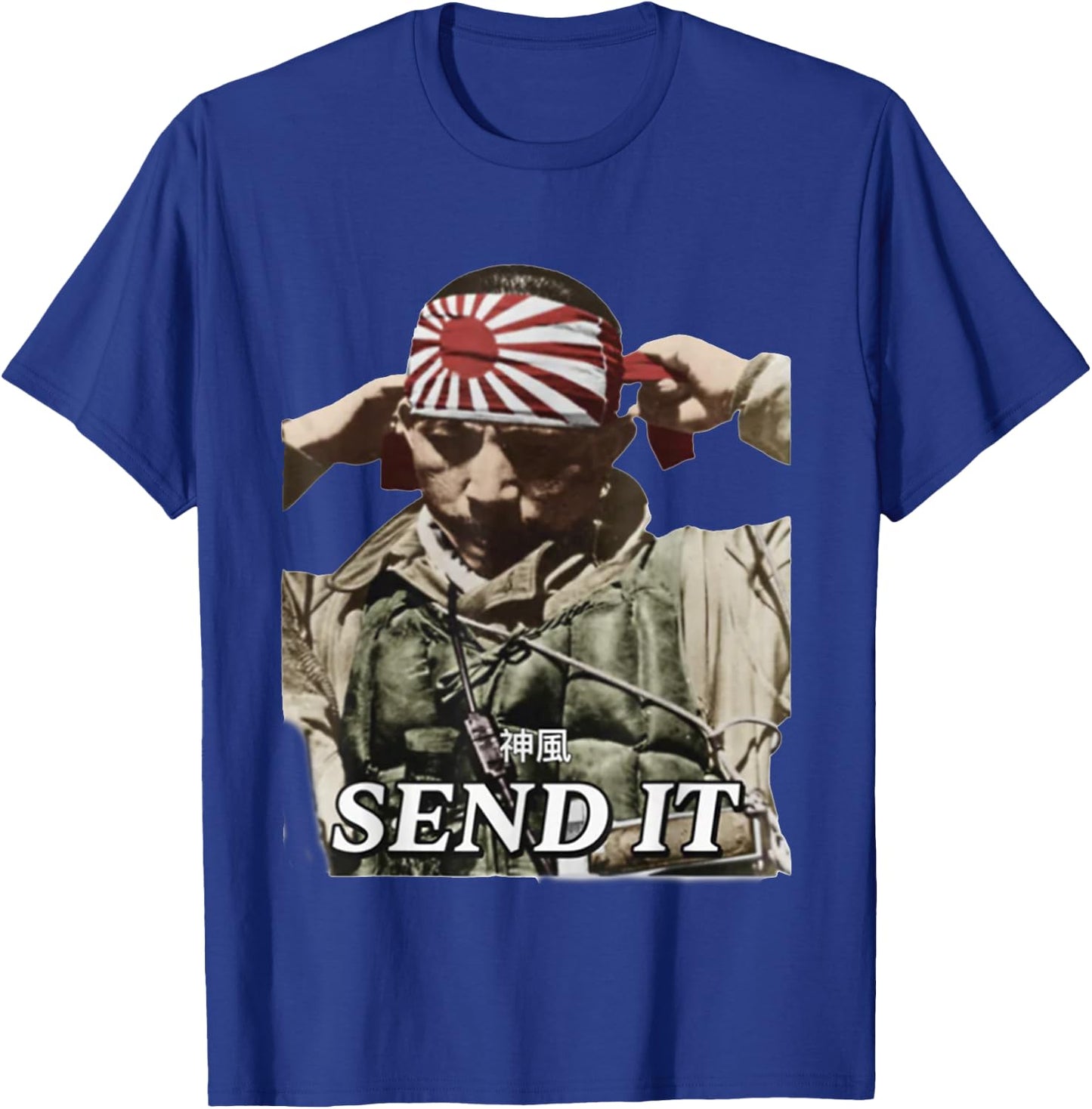 Kamikaze Pilot Send It T-Shirt - T-Shirt | Royal