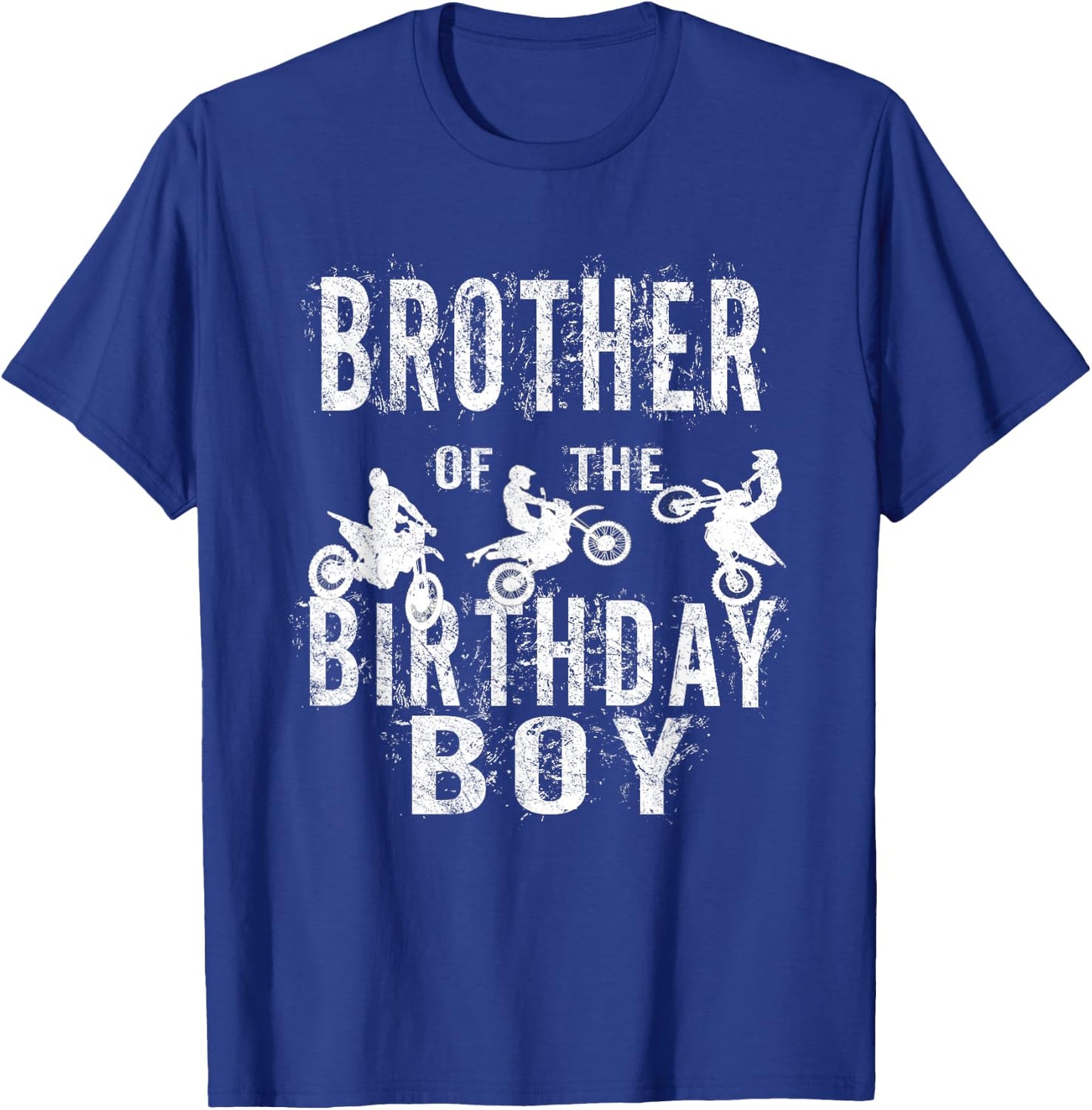 Brother Of The Birthday Boy Dirt Bike B-day Party T-Shirt - T-Shirt | Royal